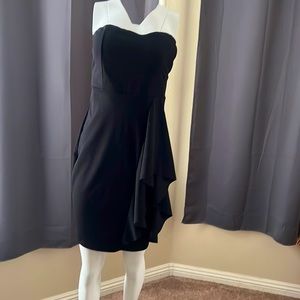 Kim Cine black dress with ruffle detail